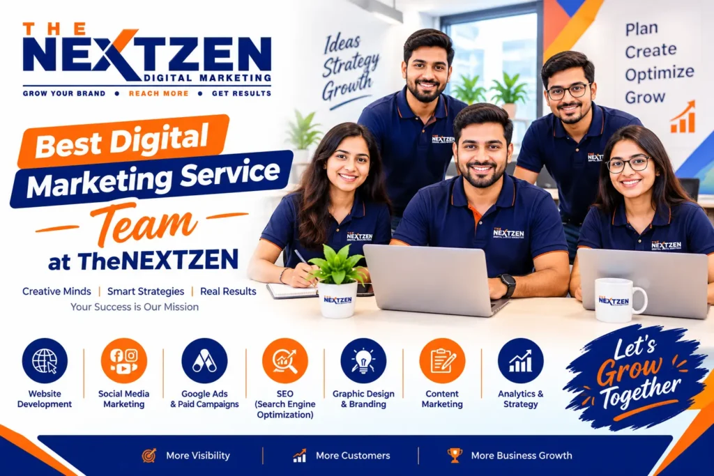 best Service in digital marketing TheNEXTZEN Team